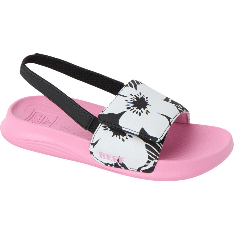 2026 Reef Little Salty Slide CJ9244 - Black / Pink
